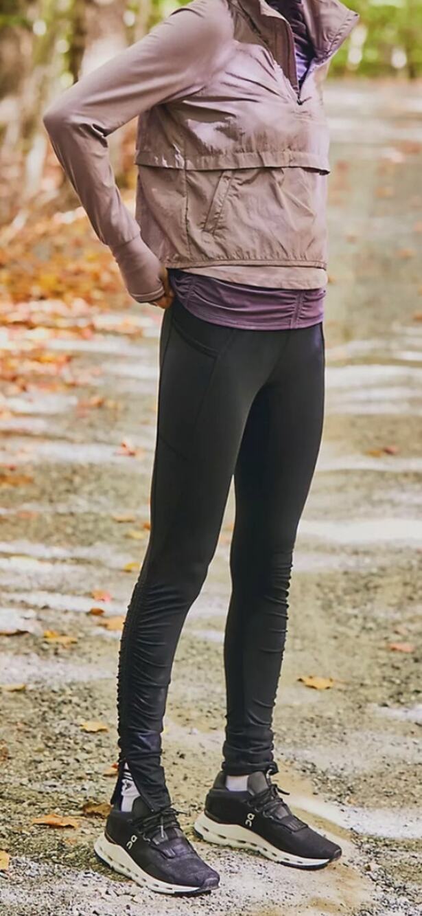 Free People FP Movement Wonderland Ruched Leggings - S